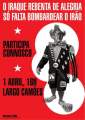 En Lisboa un ejército de payasos venera el capitalismo y la guerra en conmemoración de los 4 años de la invasión de Iraq