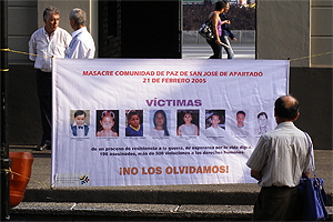 Paramilitares condenados por la masacre de San José de Apartadó